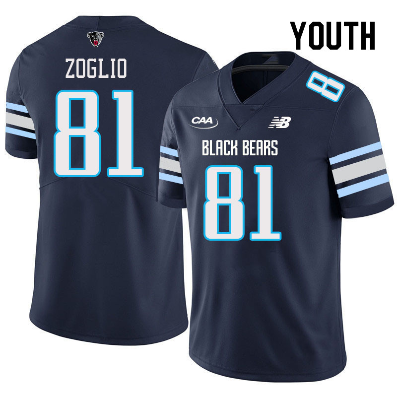 Youth #81 Zach Zoglio Maine Black Bears College Football Jerseys Stitched Sale-Navy